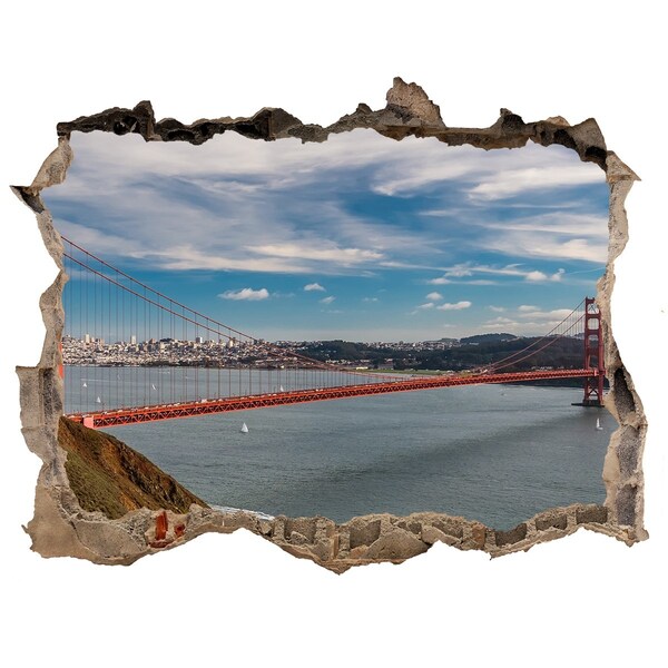 Lyuk 3d fali matrica Golden Gate San Franciscóban