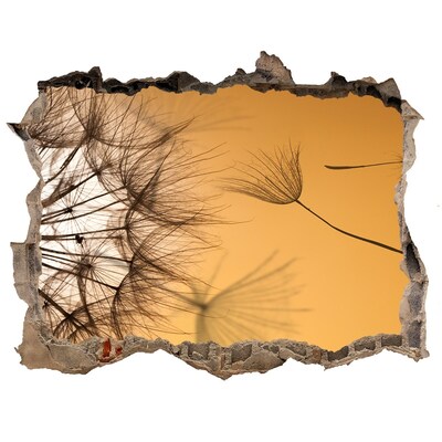 Lyuk 3d fali matrica Egy lyuk a falon finom növényi motívumokkal