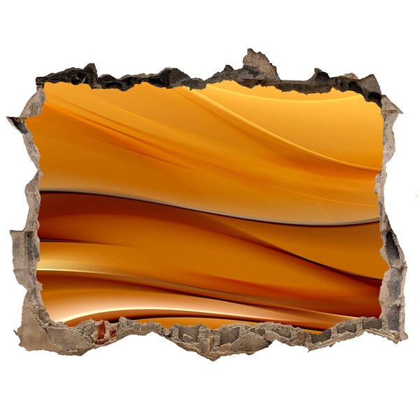 Lyuk 3d fali matrica Arany hullám a falban