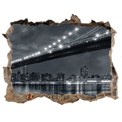 Lyuk 3d fali matrica Brooklyn híd