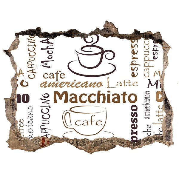 Lyuk 3d fali matrica Kávézó sarok