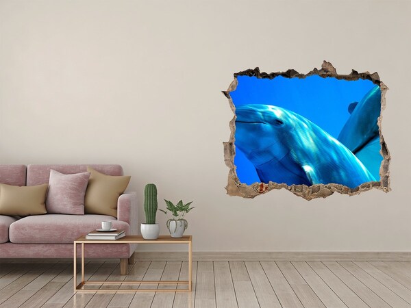 Lyuk 3d fali matrica Két delfin