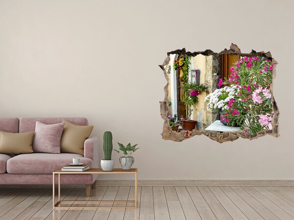 Lyuk 3d fali matrica Virágos sarok a városban