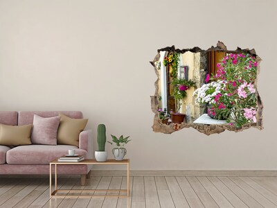 Lyuk 3d fali matrica Virágos sarok a városban