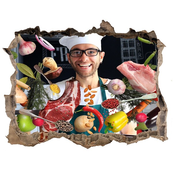 Lyuk 3d fali matrica Konyhai őrület