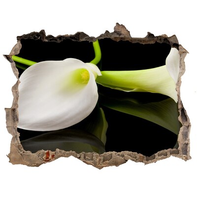 Lyuk 3d fali matrica Virág betonban