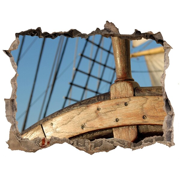 Lyuk 3d fali matrica Egy hajó a tengeren