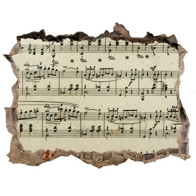 Lyuk 3d fali matrica Zenei lyuk a falban