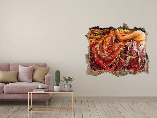 Lyuk 3d fali matrica A színek elmerült világa