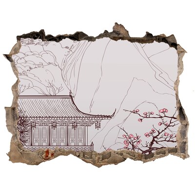 Lyuk 3d fali matrica Elmerülés az ázsiai építészetben