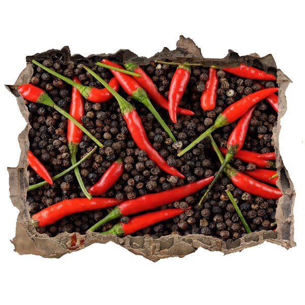 Lyuk 3d fali matrica Lyuk a falban fűszerekkel