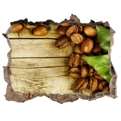 Lyuk 3d fali matrica Kávé egy betonlyukban