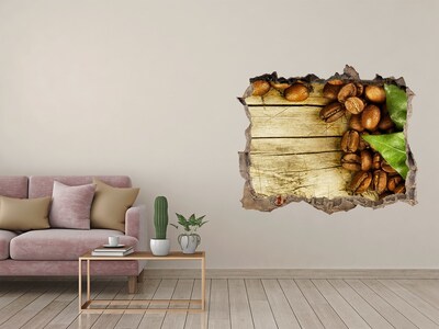 Lyuk 3d fali matrica Kávé egy betonlyukban