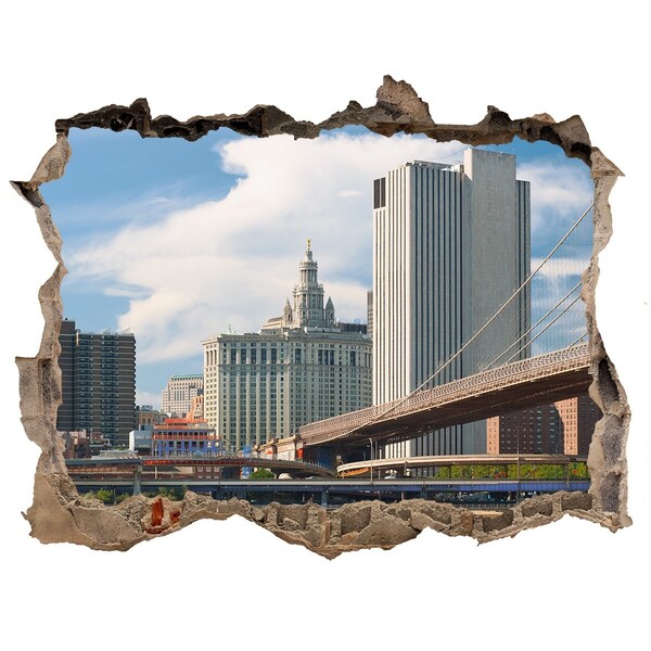 Lyuk 3d fali matrica Brooklyn híd