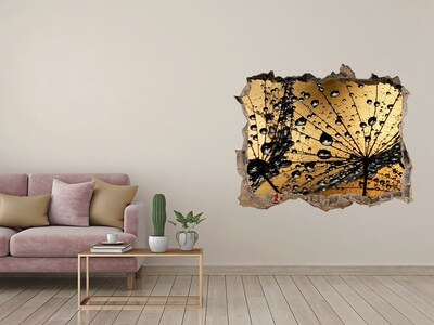 Lyuk 3d fali matrica Cseppek a leveleken