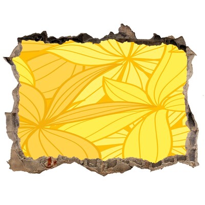 Lyuk 3d fali matrica Lyuk a falban virágmotívum