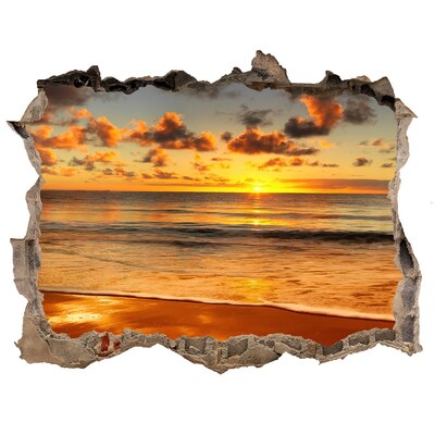 Lyuk 3d fali matrica Sunset beach
