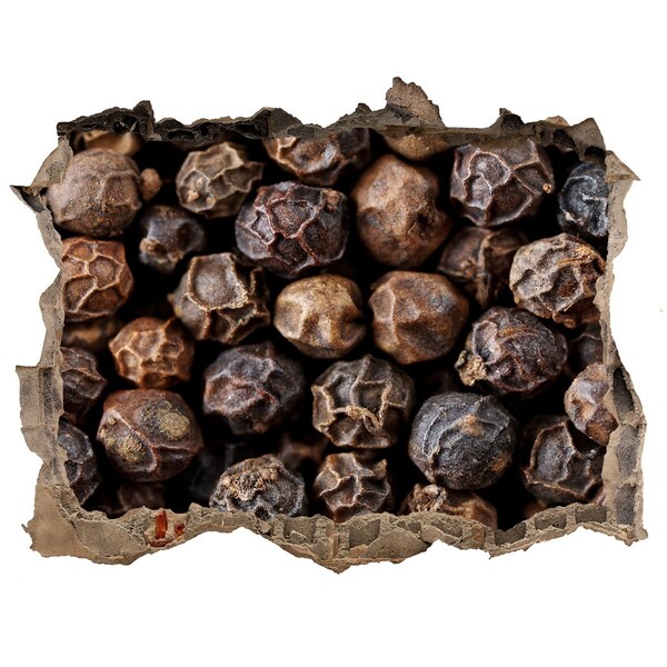 Lyuk 3d fali matrica Aranyfűszer egy lyukban a falban