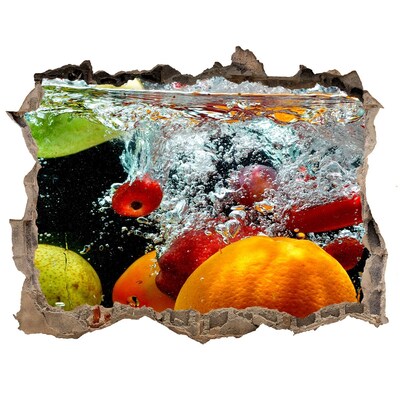 Lyuk 3d fali matrica Gyümölcsök víz alatt