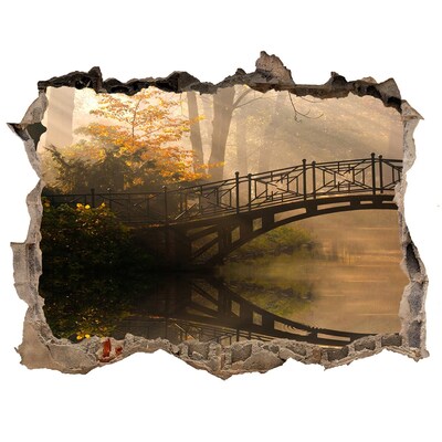 Lyuk 3d fali matrica Régi híd ősszel