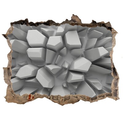 Lyuk 3d fali matrica Törött kristályfal
