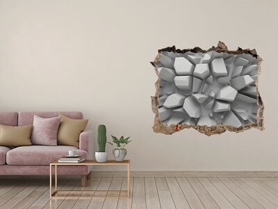 Lyuk 3d fali matrica Törött kristályfal