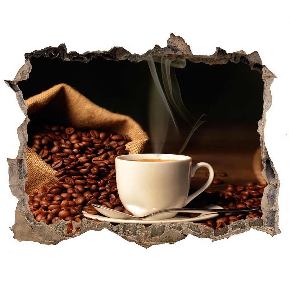 Lyuk 3d fali matrica Kávé csészében