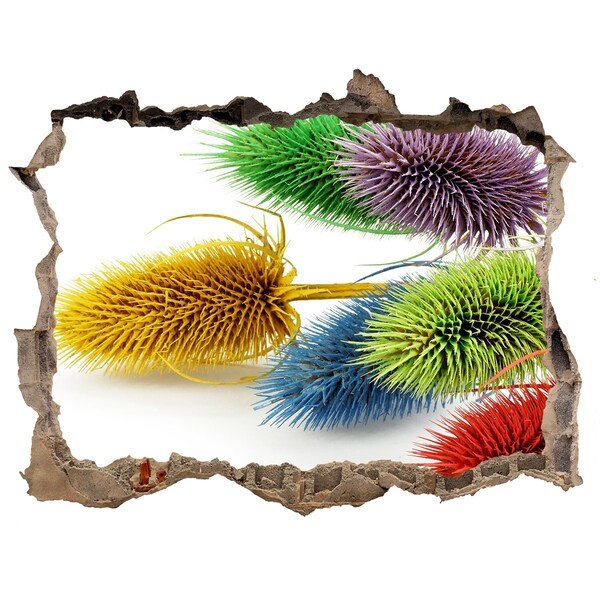 Lyuk 3d fali matrica Virágrobbanás a betonban