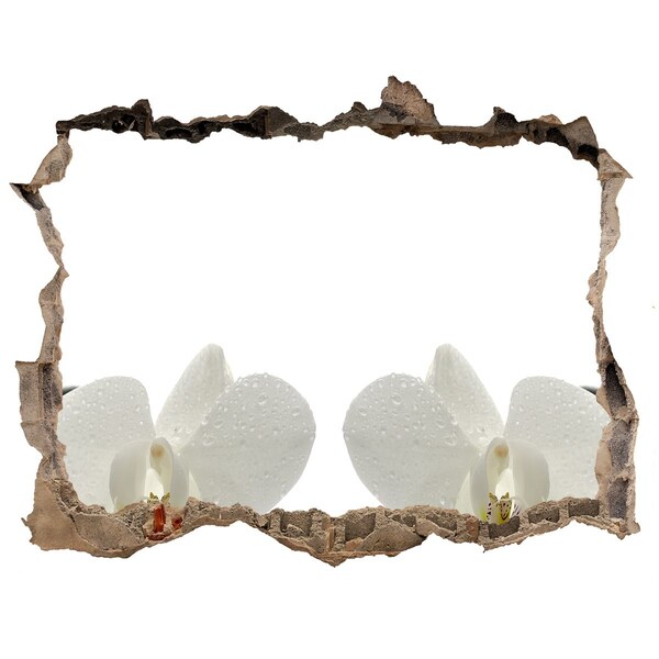 Lyuk 3d fali matrica Virágok betonban