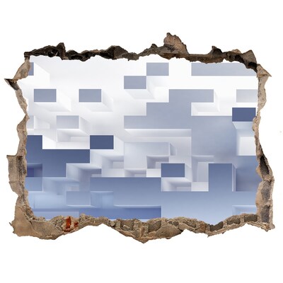 Lyuk 3d fali matrica Absztrakt tér kék árnyalatokban