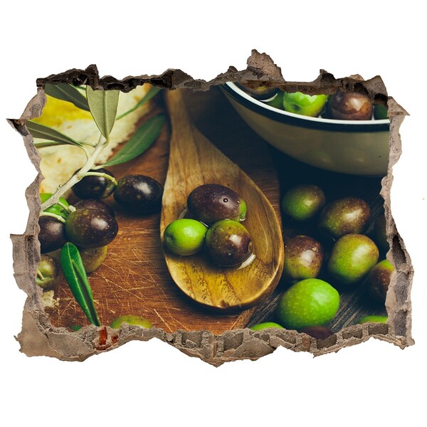 Lyuk 3d fali matrica Olajbogyók a konyhában