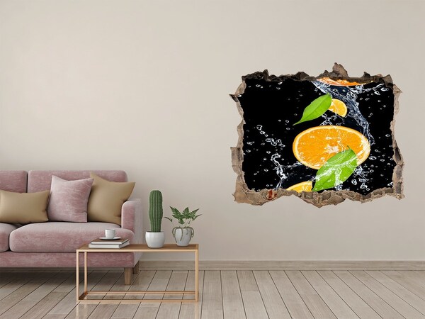 Lyuk 3d fali matrica Narancs és víz