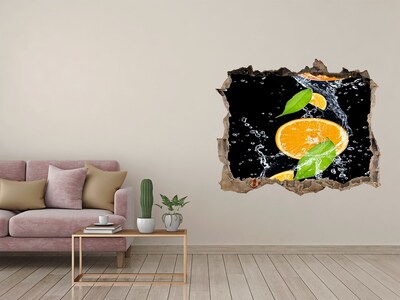 Lyuk 3d fali matrica Narancs és víz