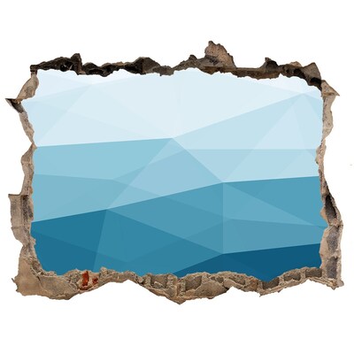 Lyuk 3d fali matrica A víz alatti világ a lyukban