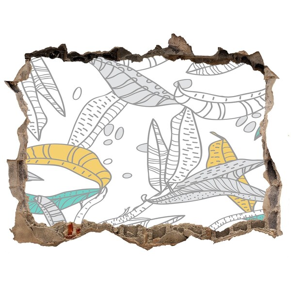 3d-s lyukat fali matrica Egy trópusi oázis a beton közepén