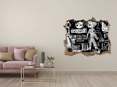 3d-s lyukat fali matrica A szabadság művészi kifejezése