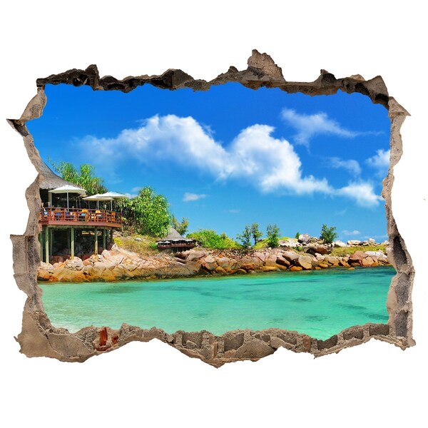 3d-s lyukat fali matrica Seychelles strand