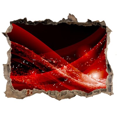 3d-s lyukat fali matrica Piros örvény a betonban