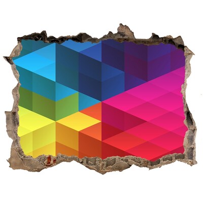 3d-s lyukat fali matrica Színes térillúzió