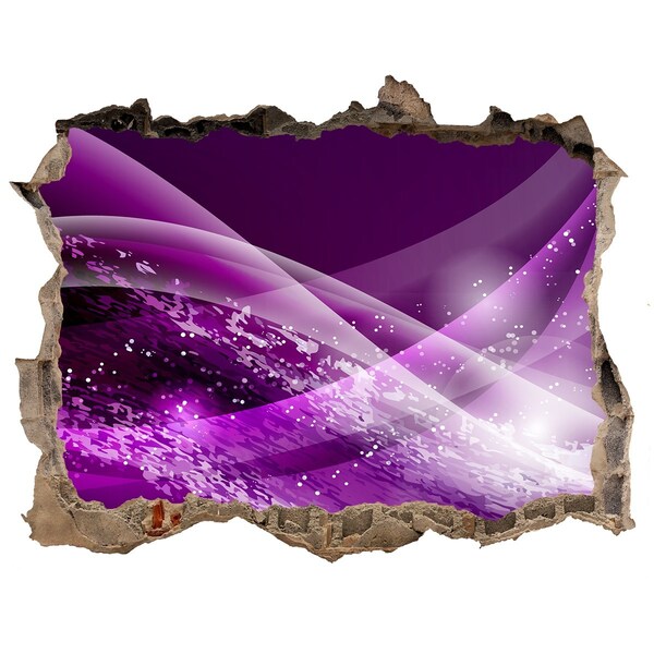 3d-s lyukat fali matrica Lila űr a falban