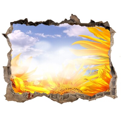 3d-s lyukat fali matrica Napraforgók a napfényben