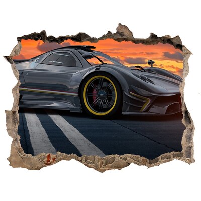 3d-s lyukat fali matrica Egy versenyautó a pályán