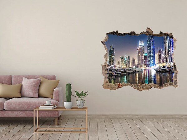 3d-s lyukat fali matrica Dubai éjjel