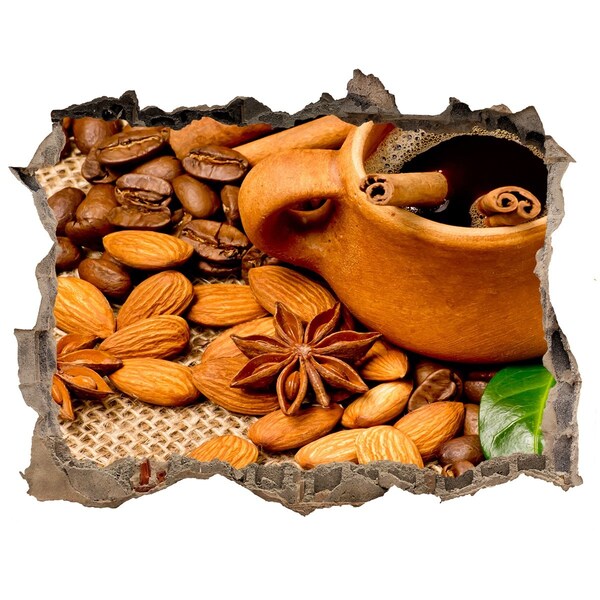 3d-s lyukat fali matrica Kávé és fűszerek rusztikus stílusban