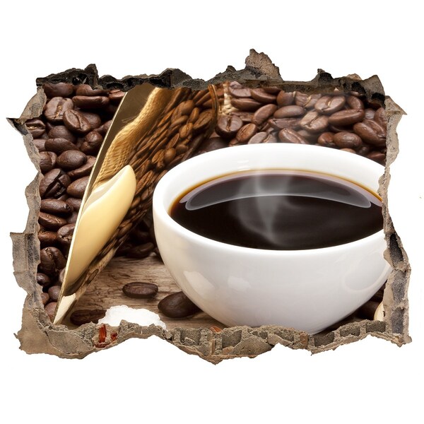 3d-s lyukat fali matrica Kávé a természet szívében