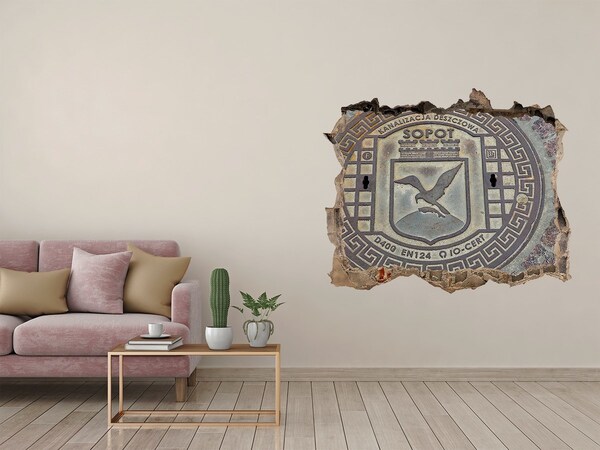 3d-s lyukat fali matrica Sopot – Városi csatornafedél