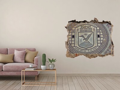 3d-s lyukat fali matrica Sopot – Városi csatornafedél