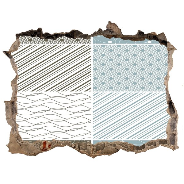 3d-s lyukat fali matrica Minták a falon