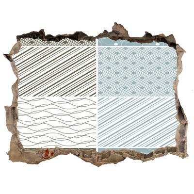 3d-s lyukat fali matrica Minták a falon