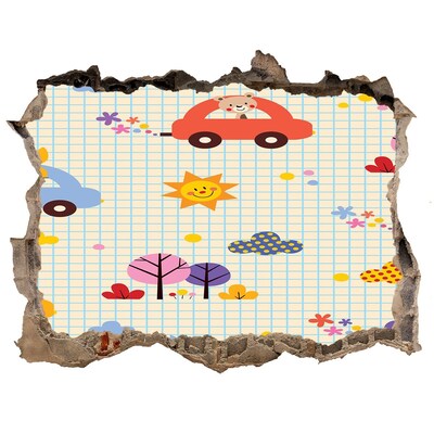 3d-s lyukat fali matrica Egy örömmel teli gyermekvilág